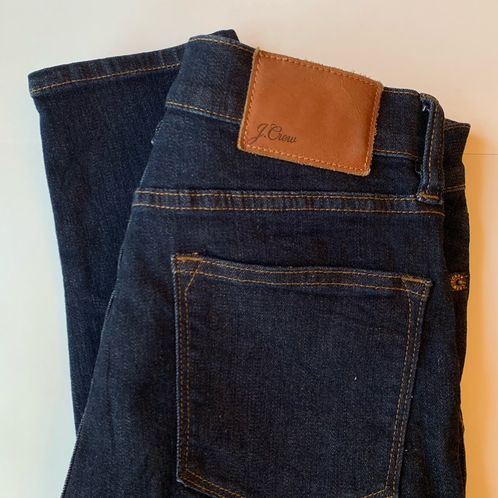 J. Crew high rise lookout jeans skinny dark rinse